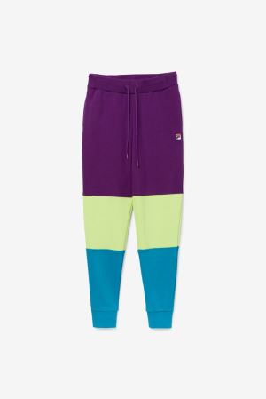 FILA France Pants Purple / Yellow / Blue,Mens Clothing | CA.JFNKRH816